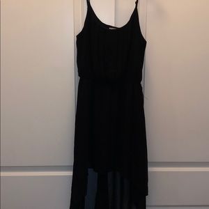 Black high low dress